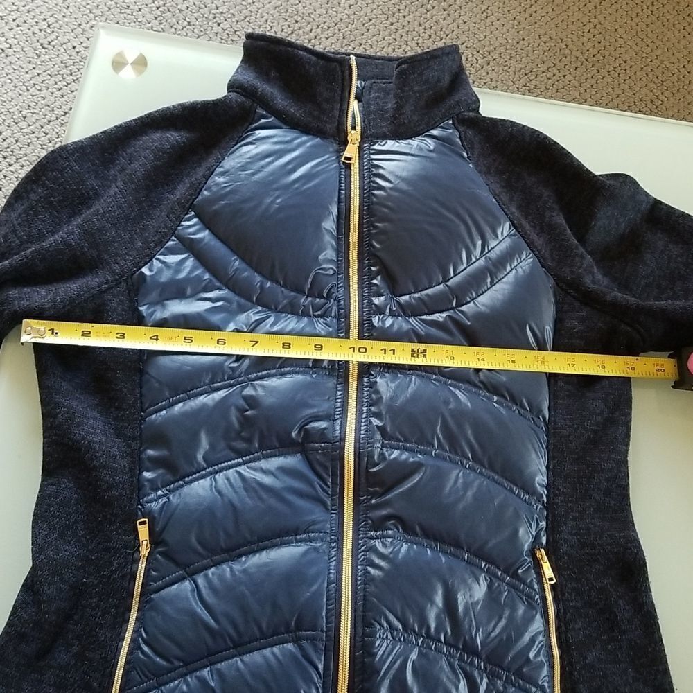 London Fog Hybrid Goose Down Puffer Jacket Gorpcore Size Small - Picture 11 of 11